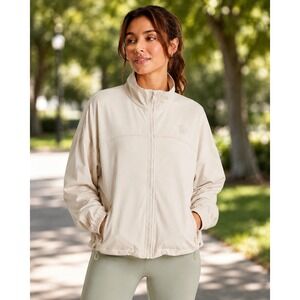 RAE MODE Women's Activewear Jacket S Cream Full Zip Recycled Polyester